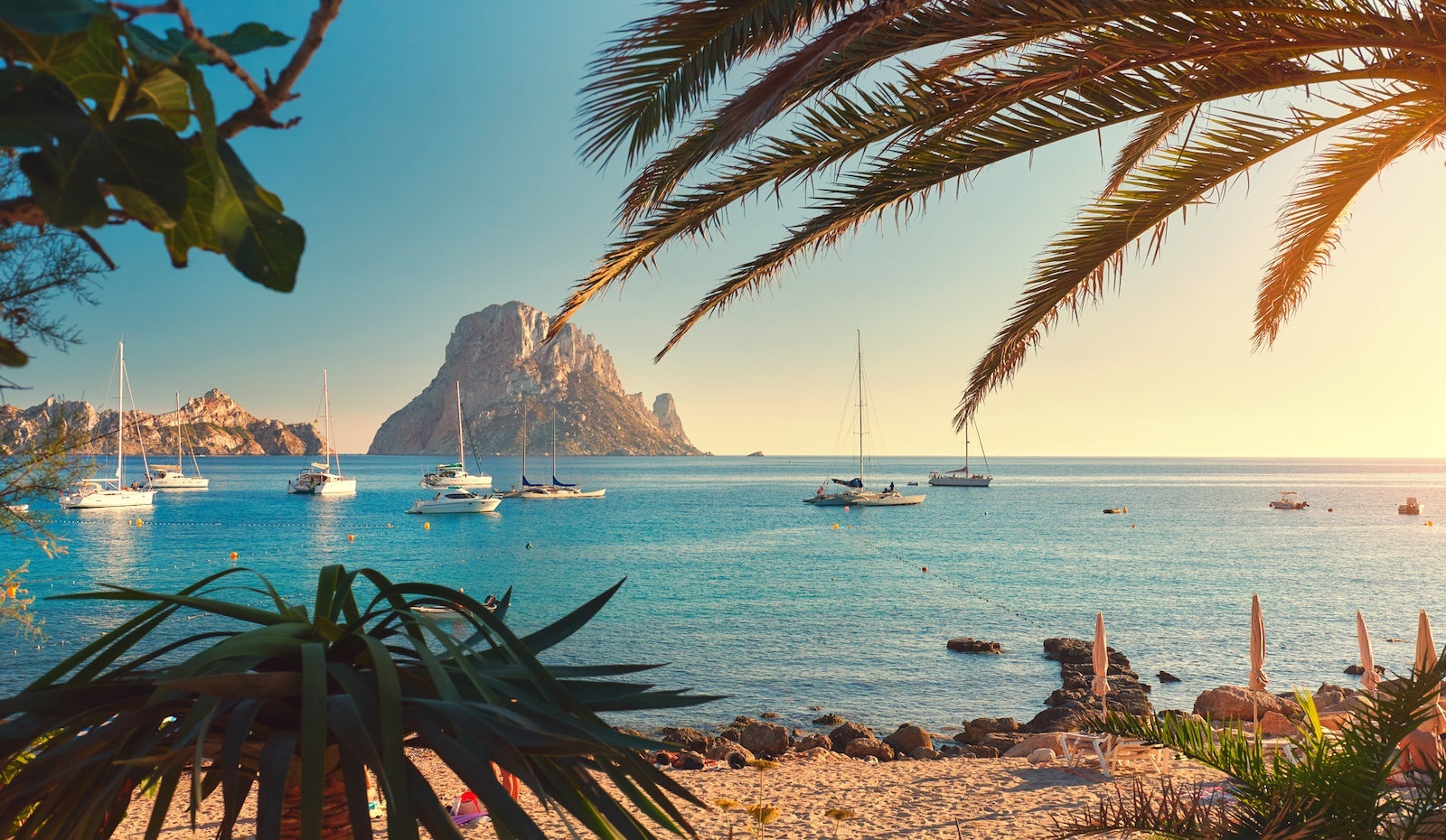 Cala d'Hort beach Ibiza Spain