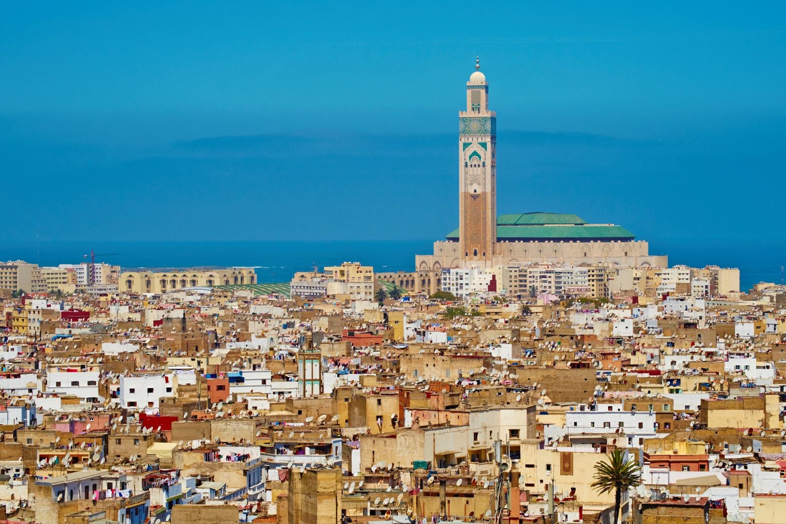 Morocco, Casablanca, Old Medina and Hassan II mosque