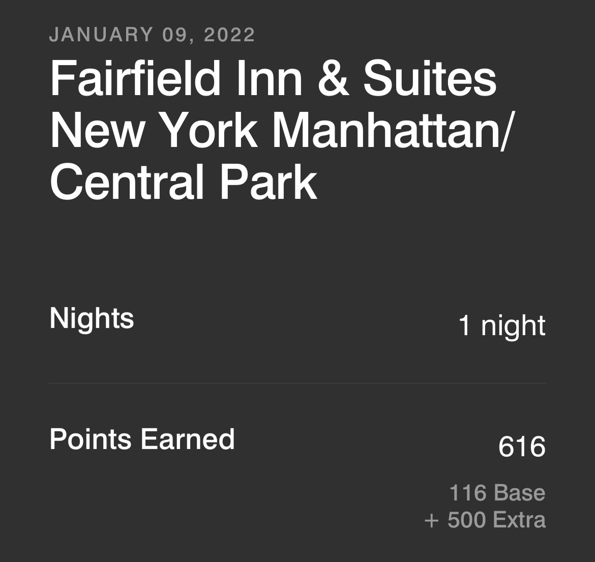 We tested earning American Airlines miles for 3 different hotel stays