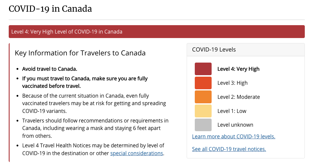 usa canada travel covid