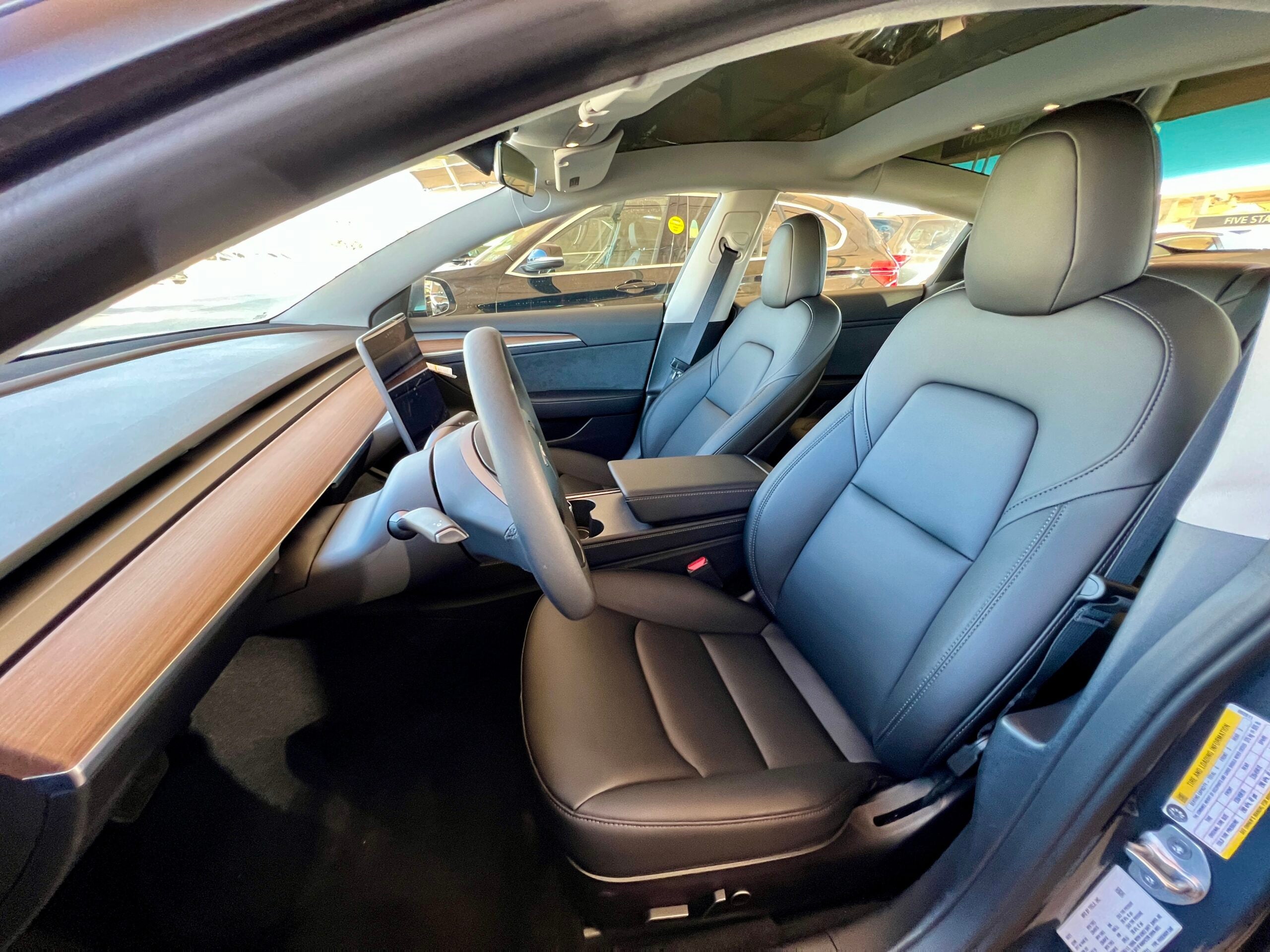 Tesla Model 3 front interior