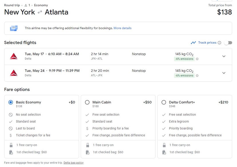 Deal alert Roundtrip Delta flights to Atlanta starting at 98 The