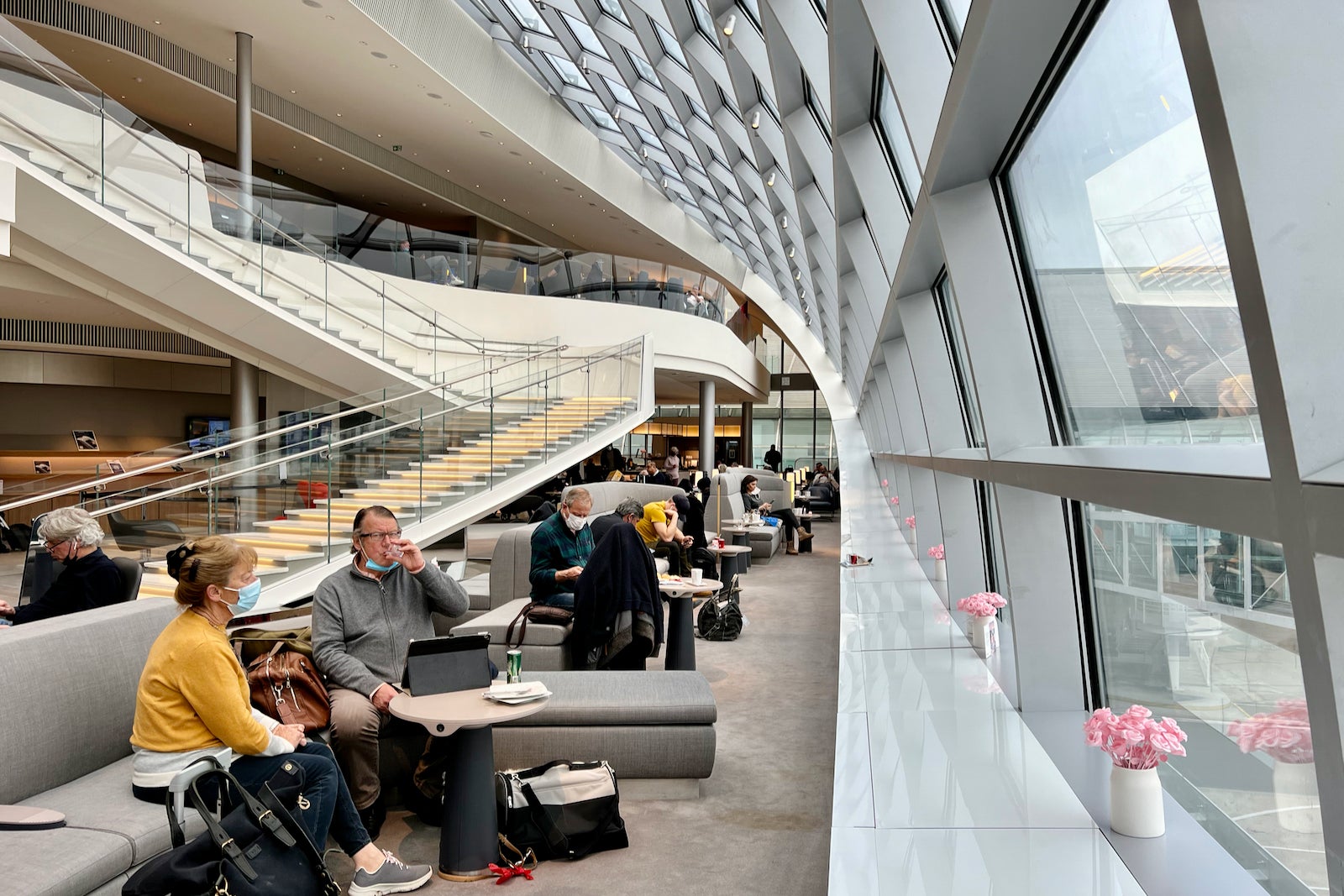 Inside Air France's new and much improved 2story lounge in Paris The