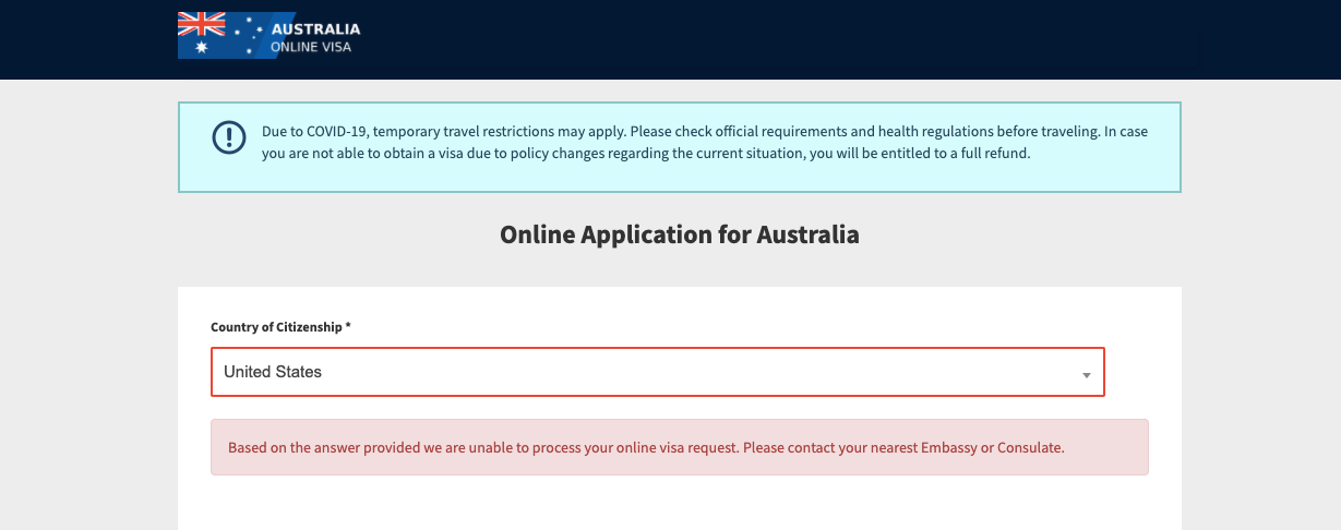 australian traveller declaration form