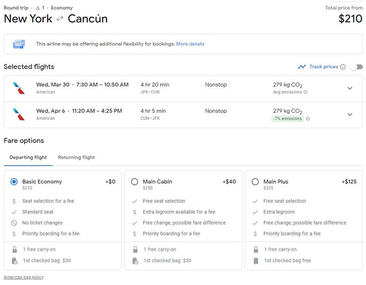 atl to cancun google flights