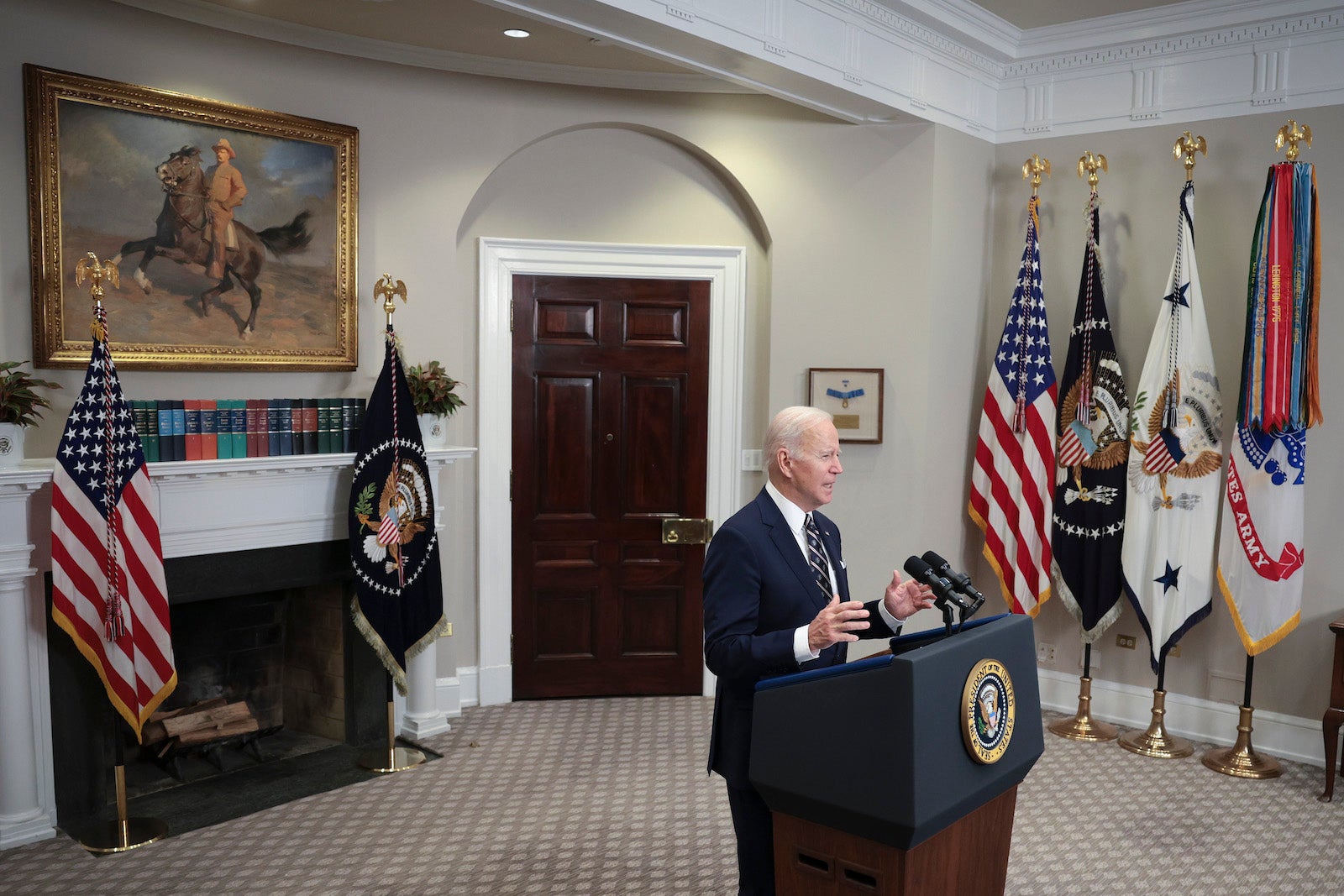 President Biden Gives Remarks On A Counterterrorism Operation In Northwest Syria