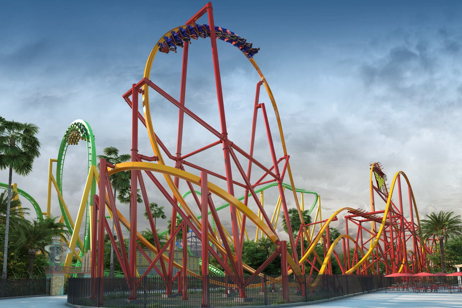 Wonder Woman-themed roller coaster