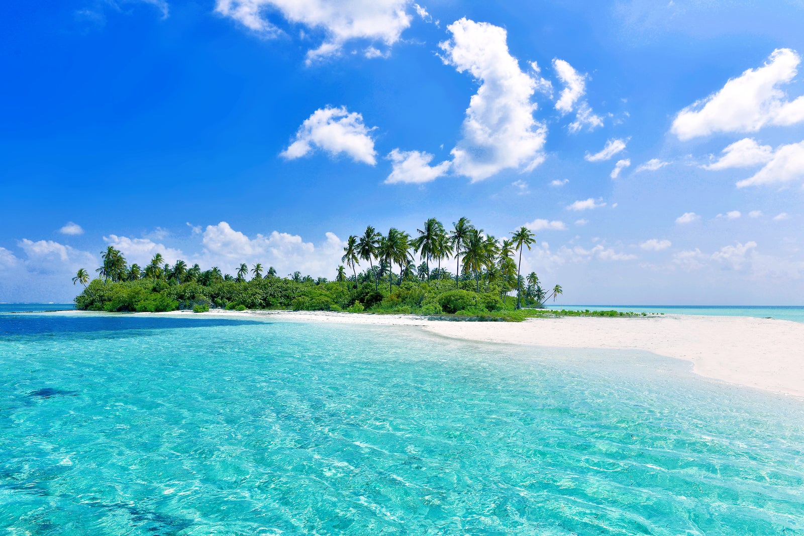Virgin Island in Maldives