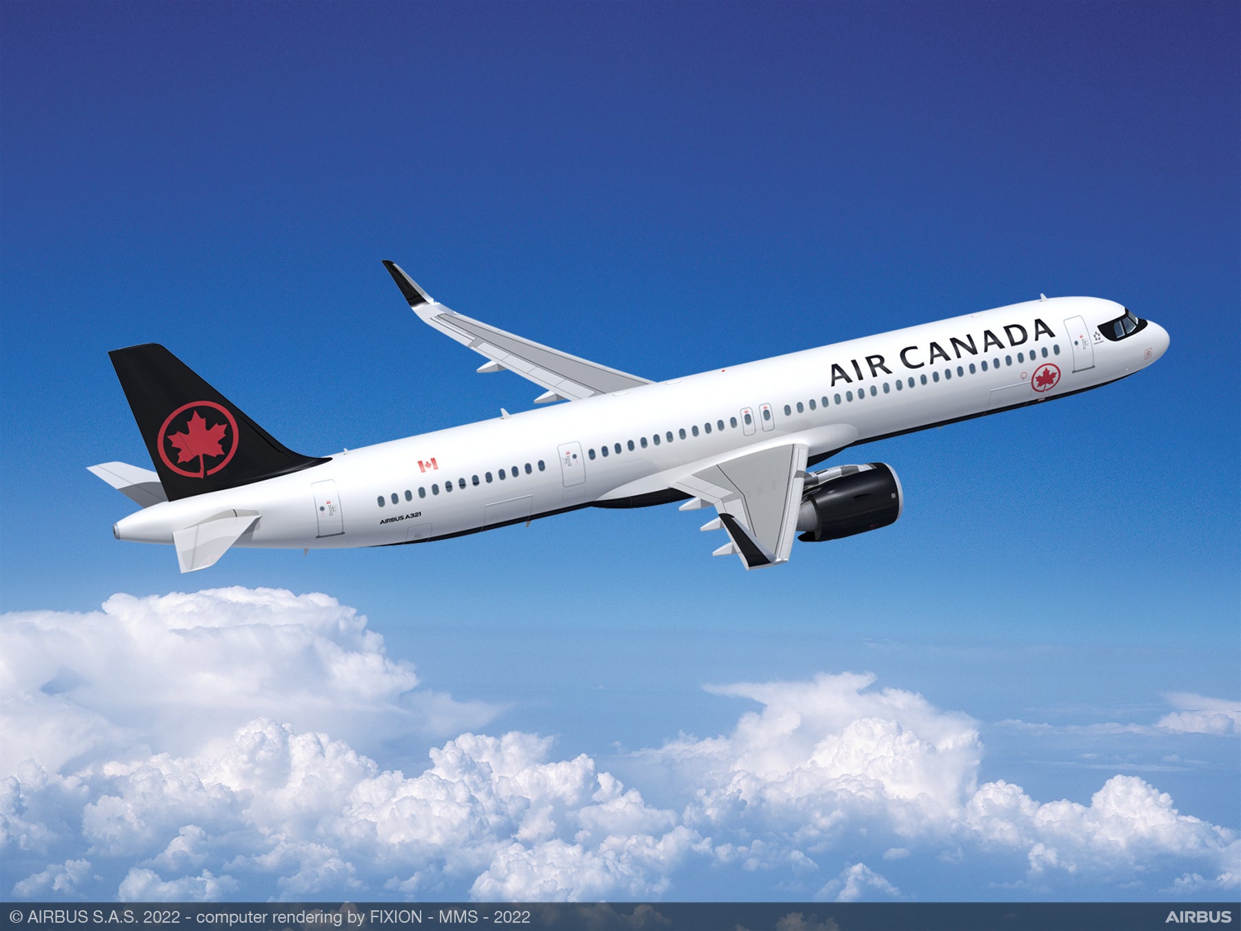 Air Canada A321XLR Rendering