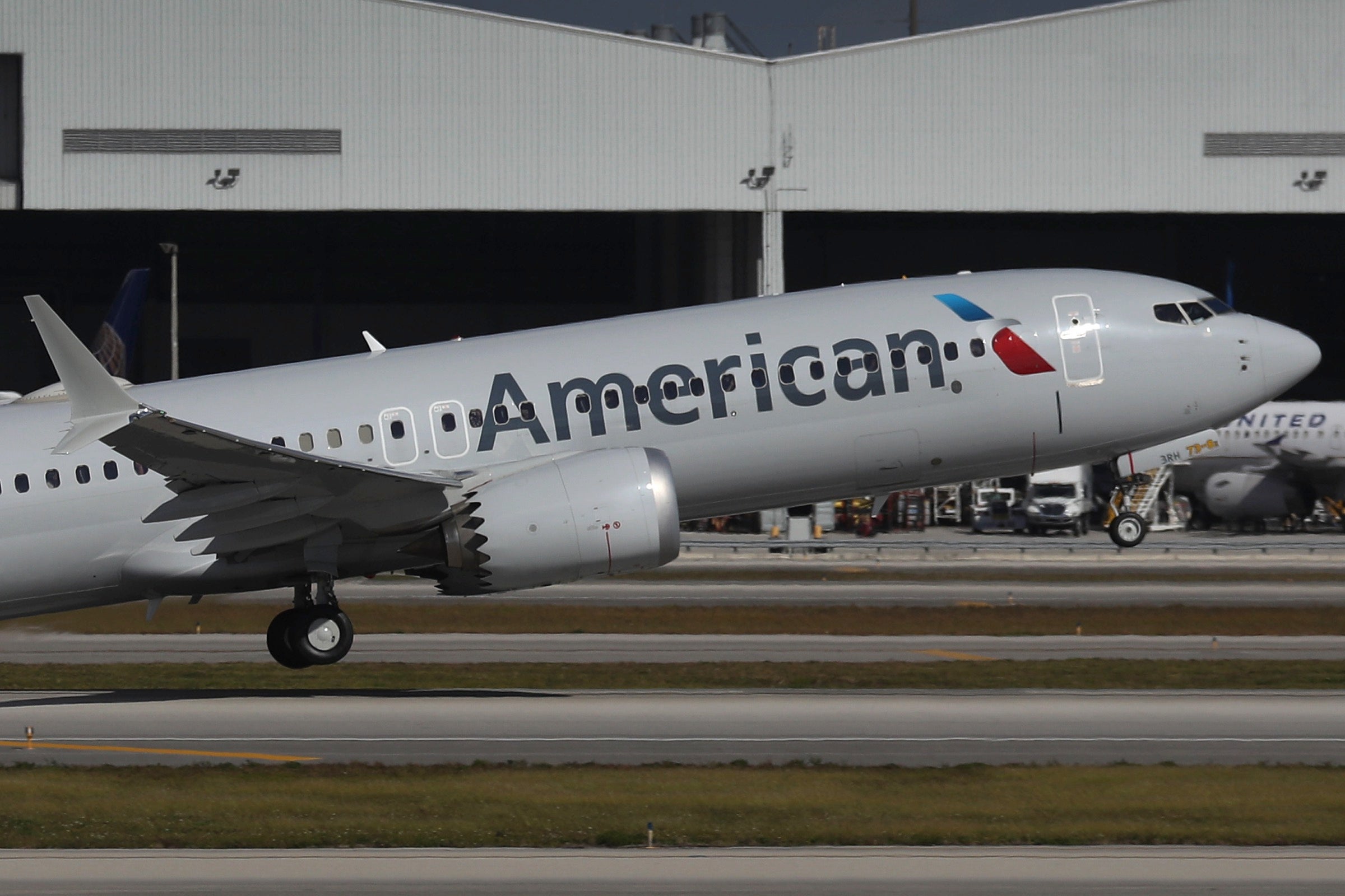 American Airlines 737 MAX in Miami