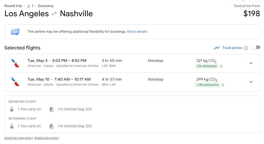 Deal alert Roundtrip flights to Nashville from 98 The Points Guy