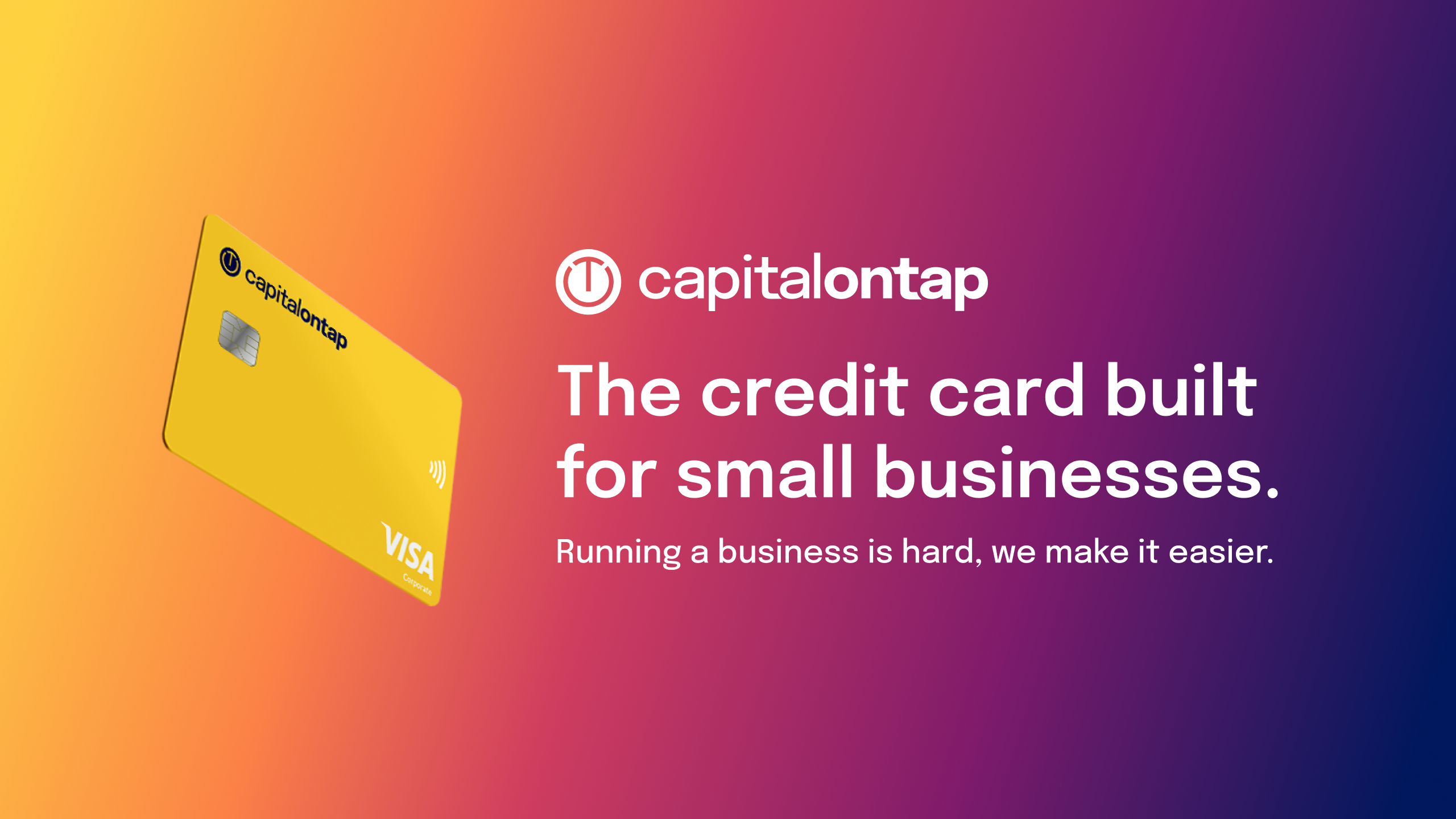 Promotional photo for the Capital On Tap Business Credit Card