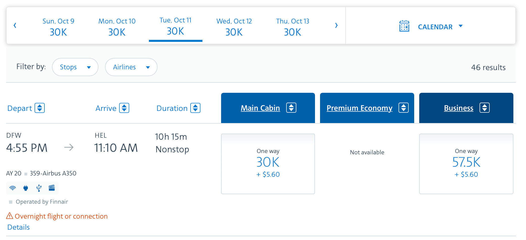 Deal alert: Finnair business class award space - The Points Guy