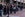 Long line of people waiting for a COVID-19 test in San Francisco