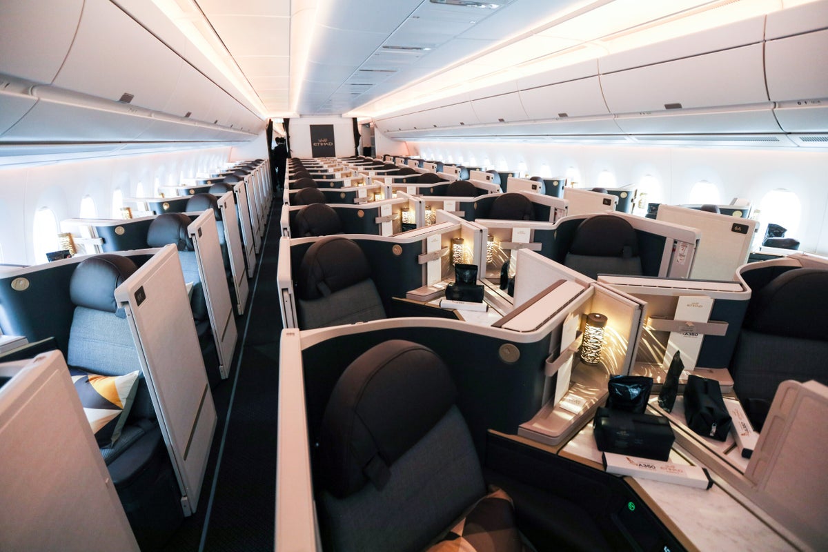 First look at Etihad's new business class on the A350. - The Points Guy