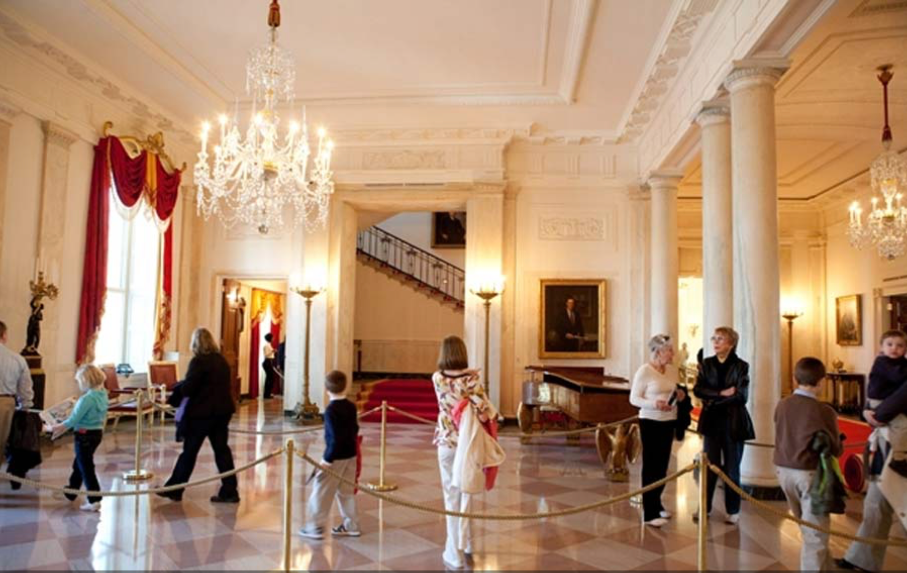 a tour in the white house