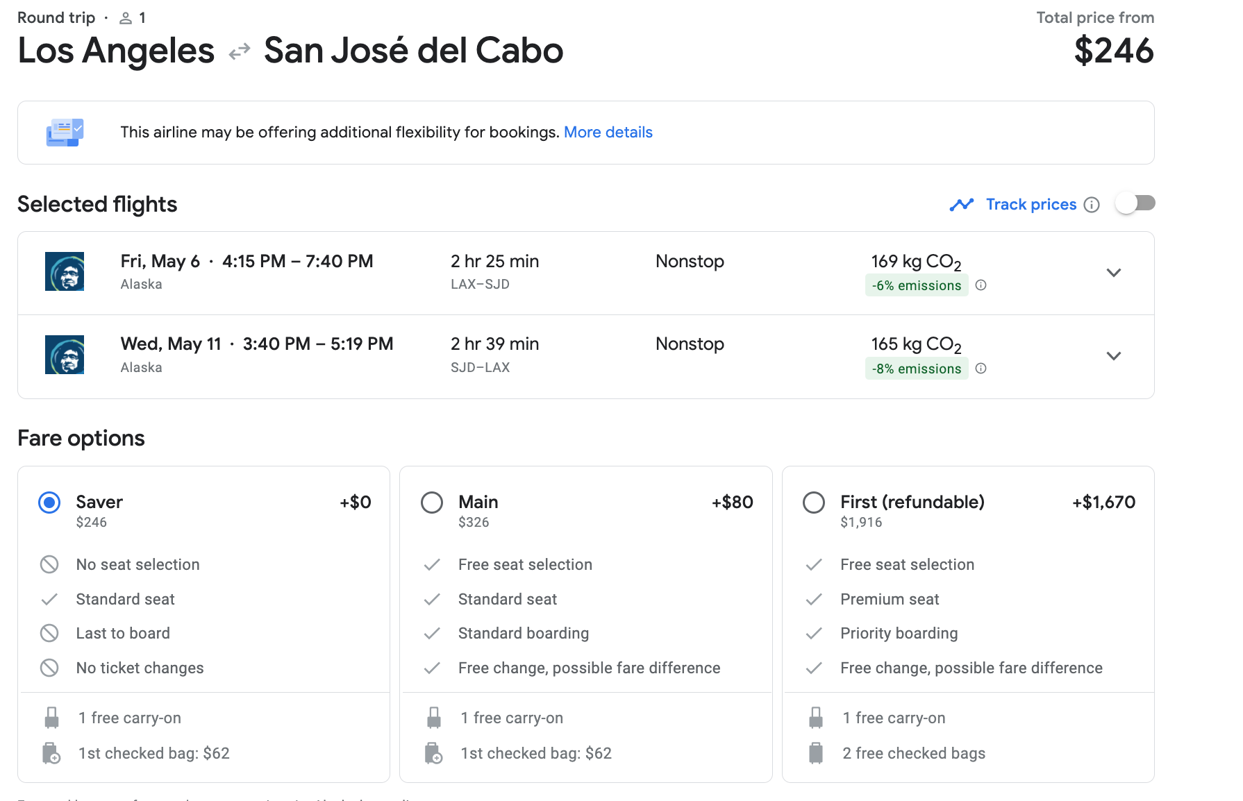 Google Flights To Cabo 85