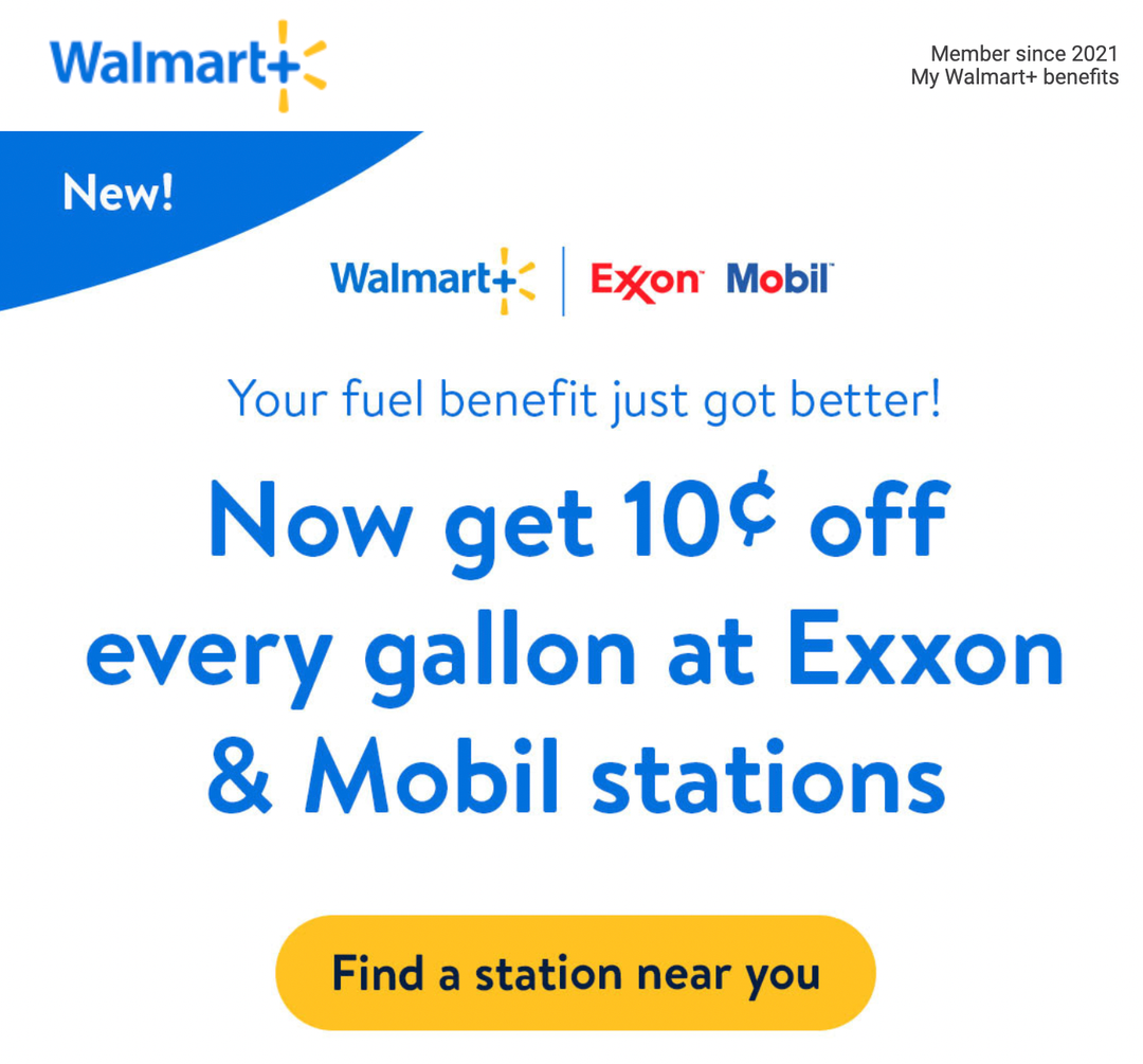 Save at Mobil and Exxon with Walmart+ - The Points Guy
