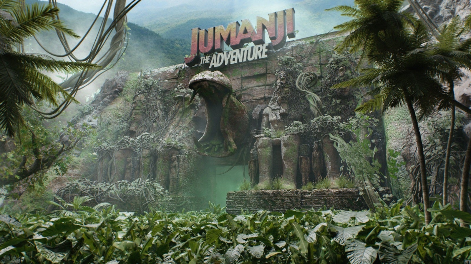 Entrance to Jumanji – The Ride at Gardaland Resort Theme Park in Italy
