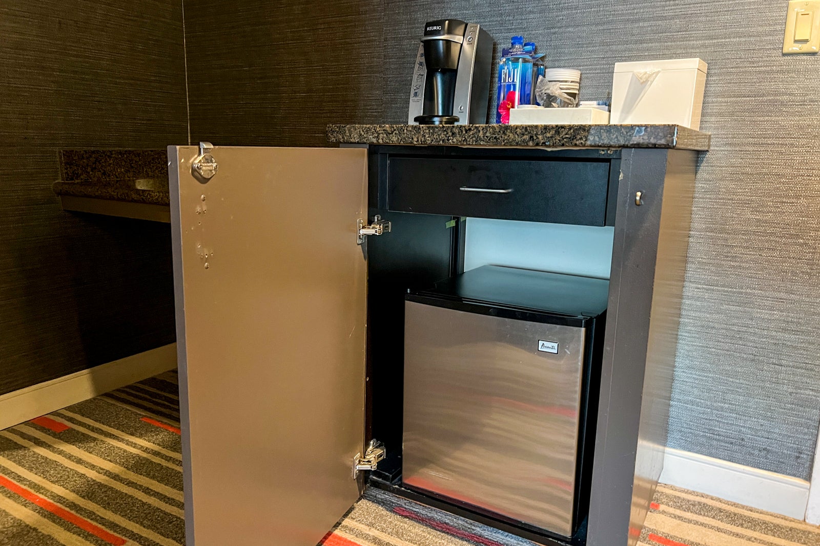 Mini fridge in Hard Rock Hotel Universal Orlando