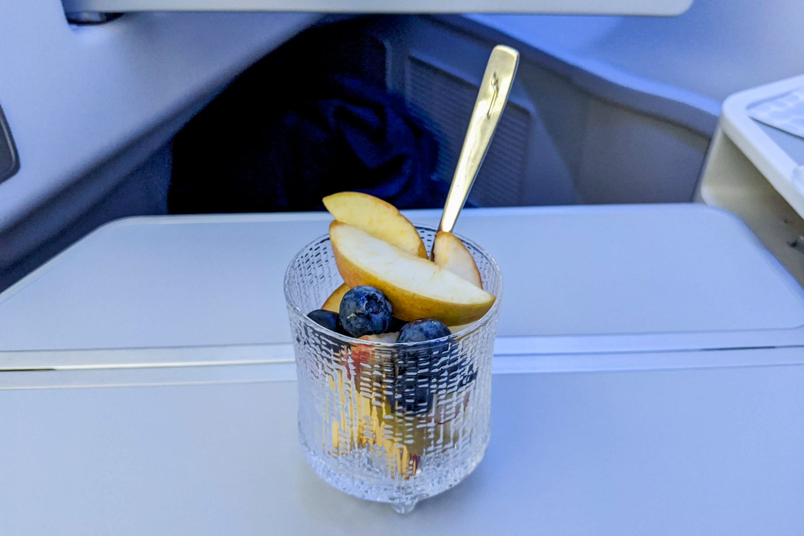 Fruit cup in Finnair business class
