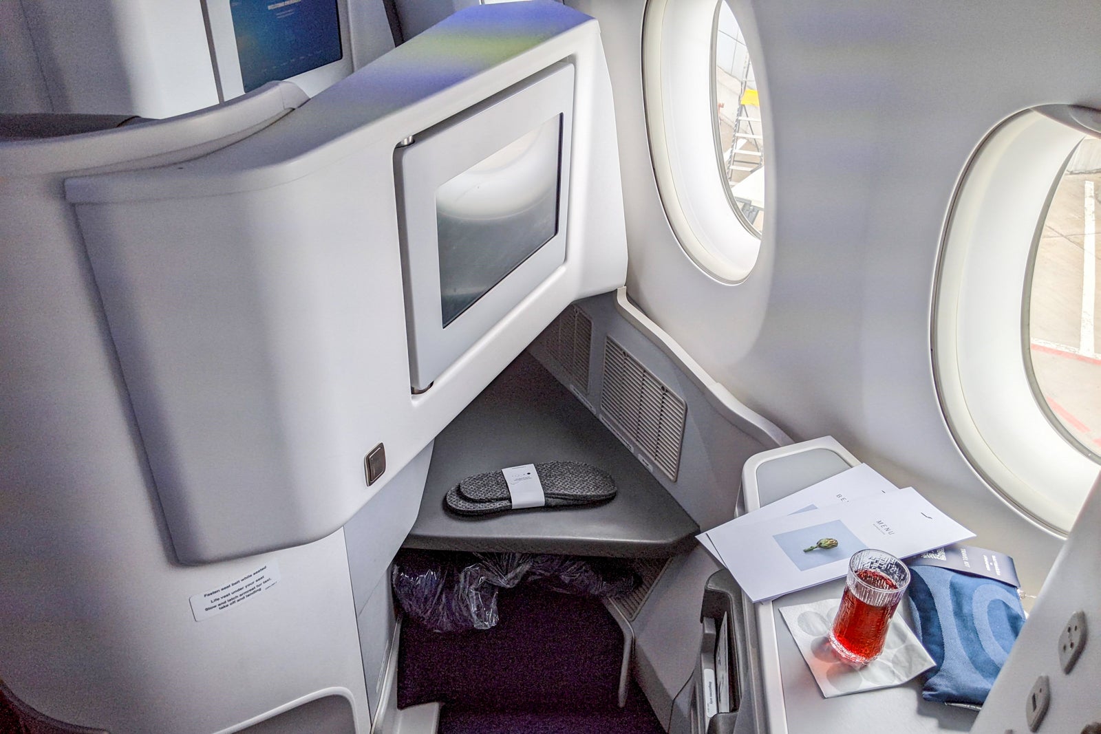 Finnair business class seat
