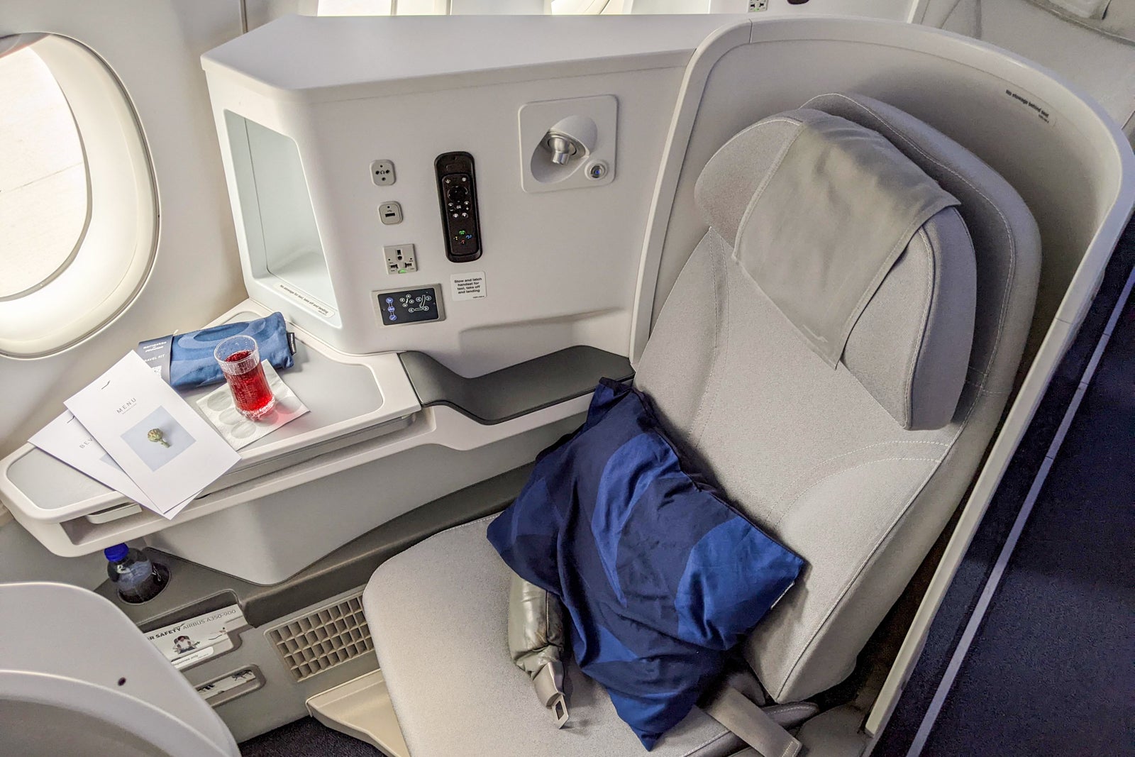 Finnair business class seat