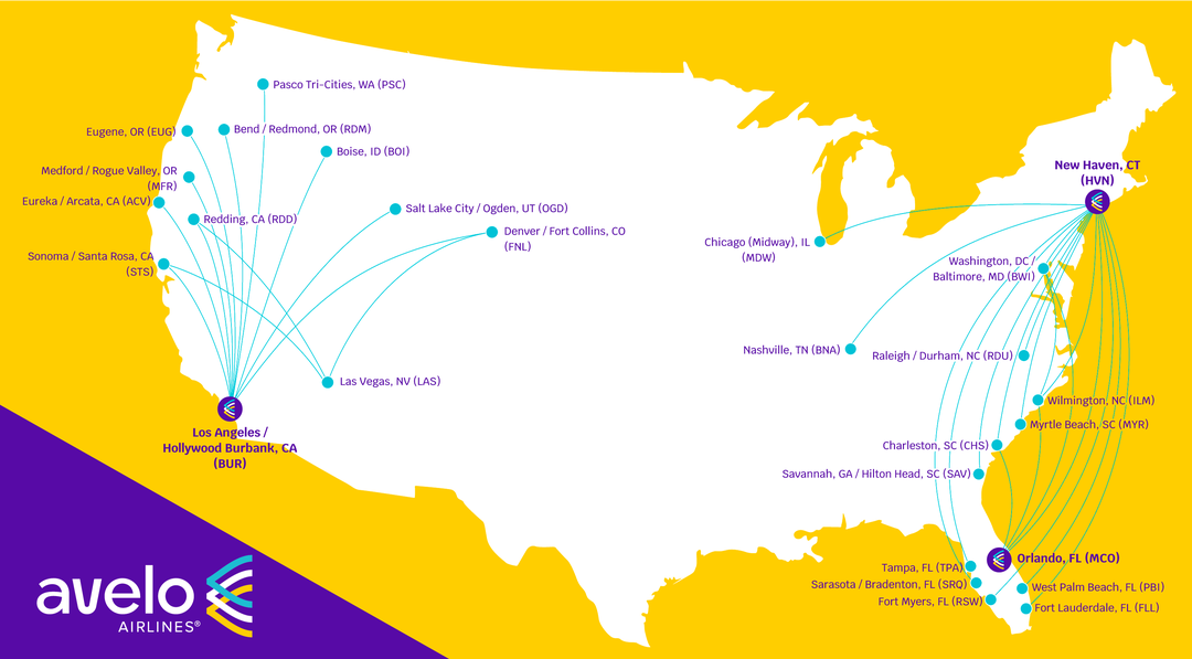 Avelo celebrates its 1st anniversary with new Orlando base, routes