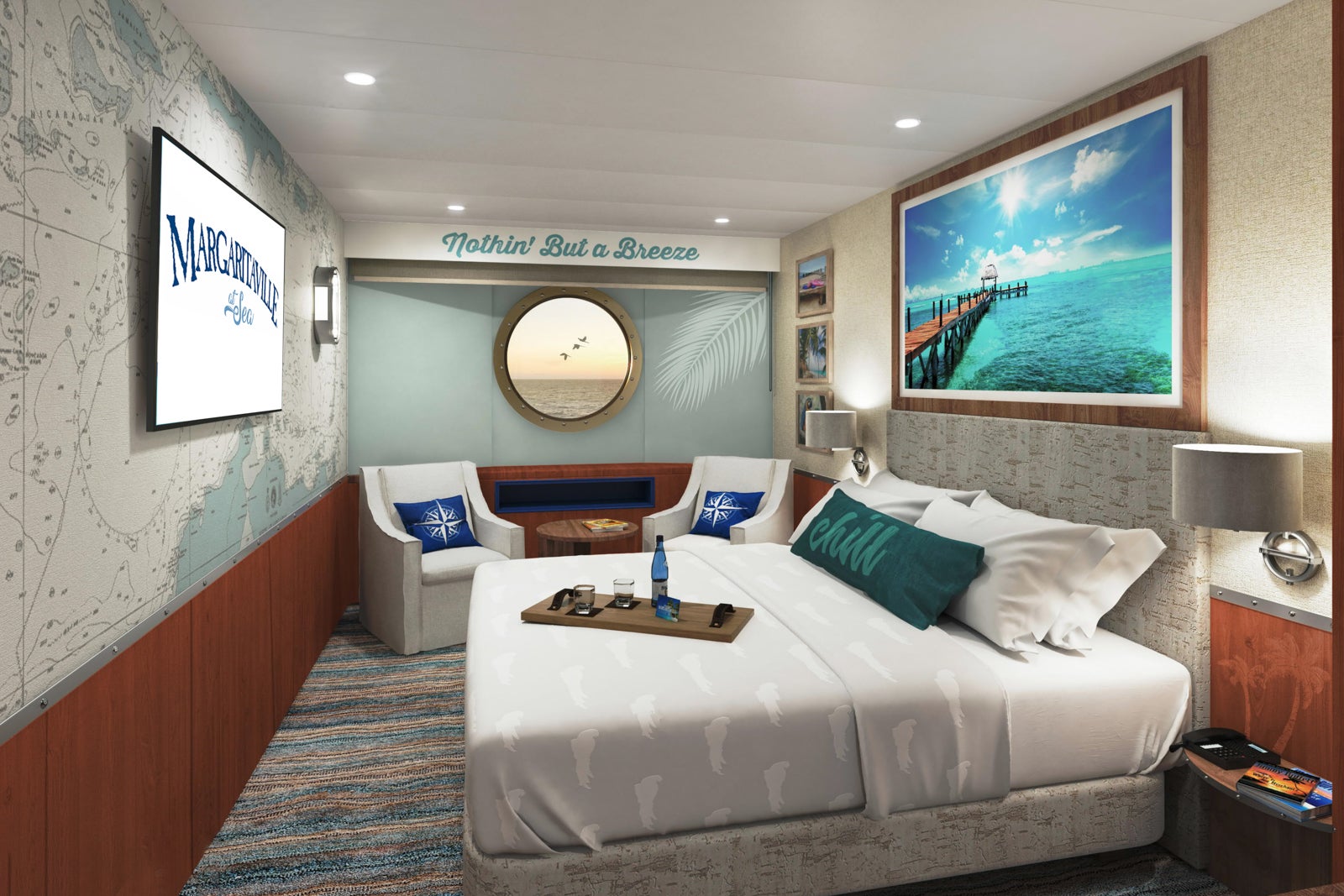 Cruise ship interior state room