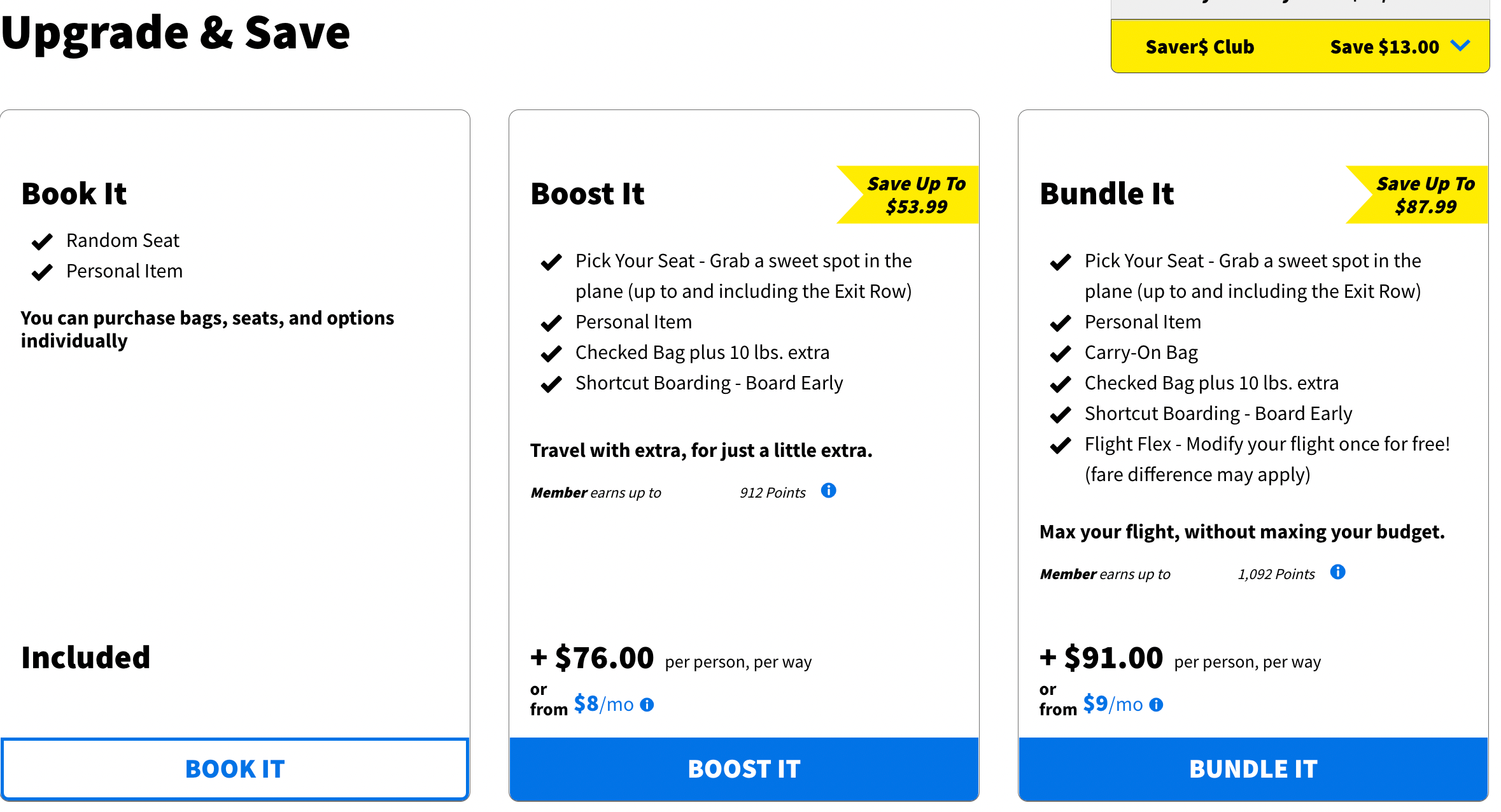 Spirit checked bag deals fee