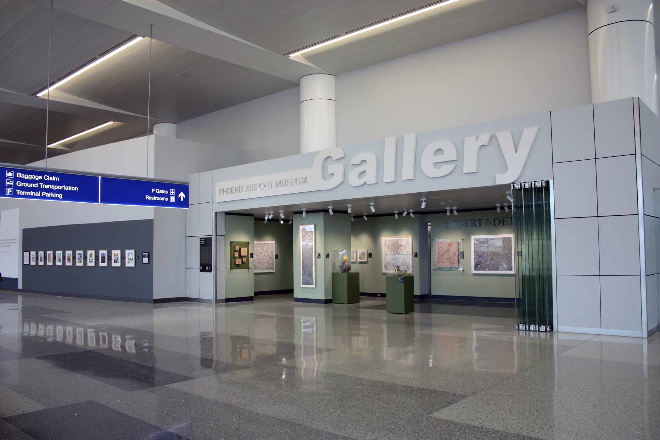 Museum and gallery at Phoenix Sky Harbor