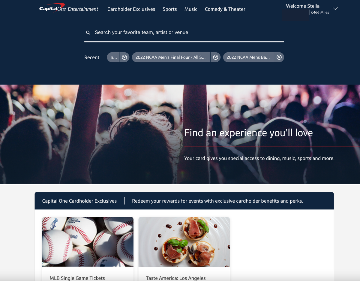 Your complete guide to Capital One Entertainment How to redeem rewards