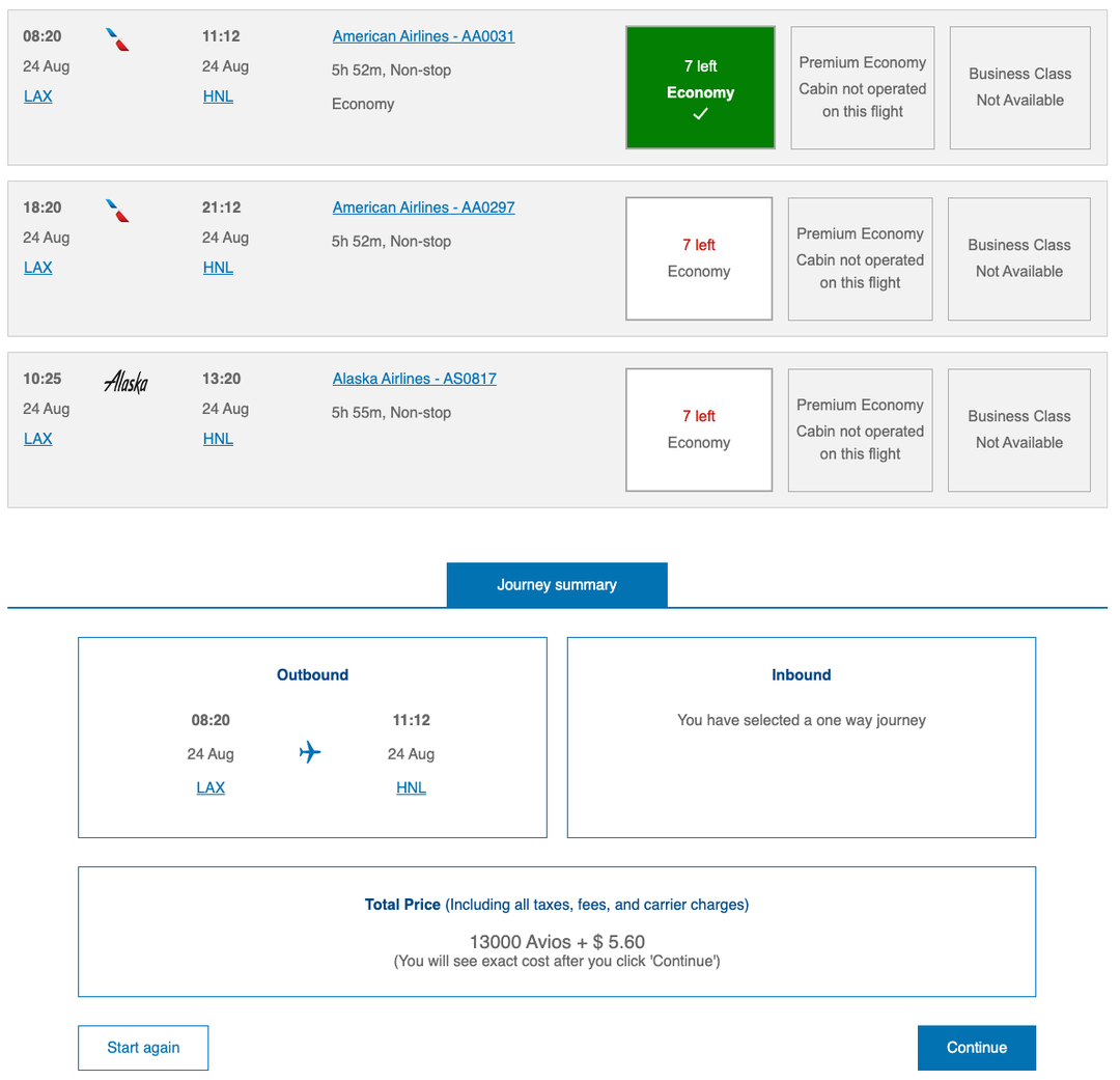 Sweet spot US West Coast to Hawaii with Avios The Points Guy The