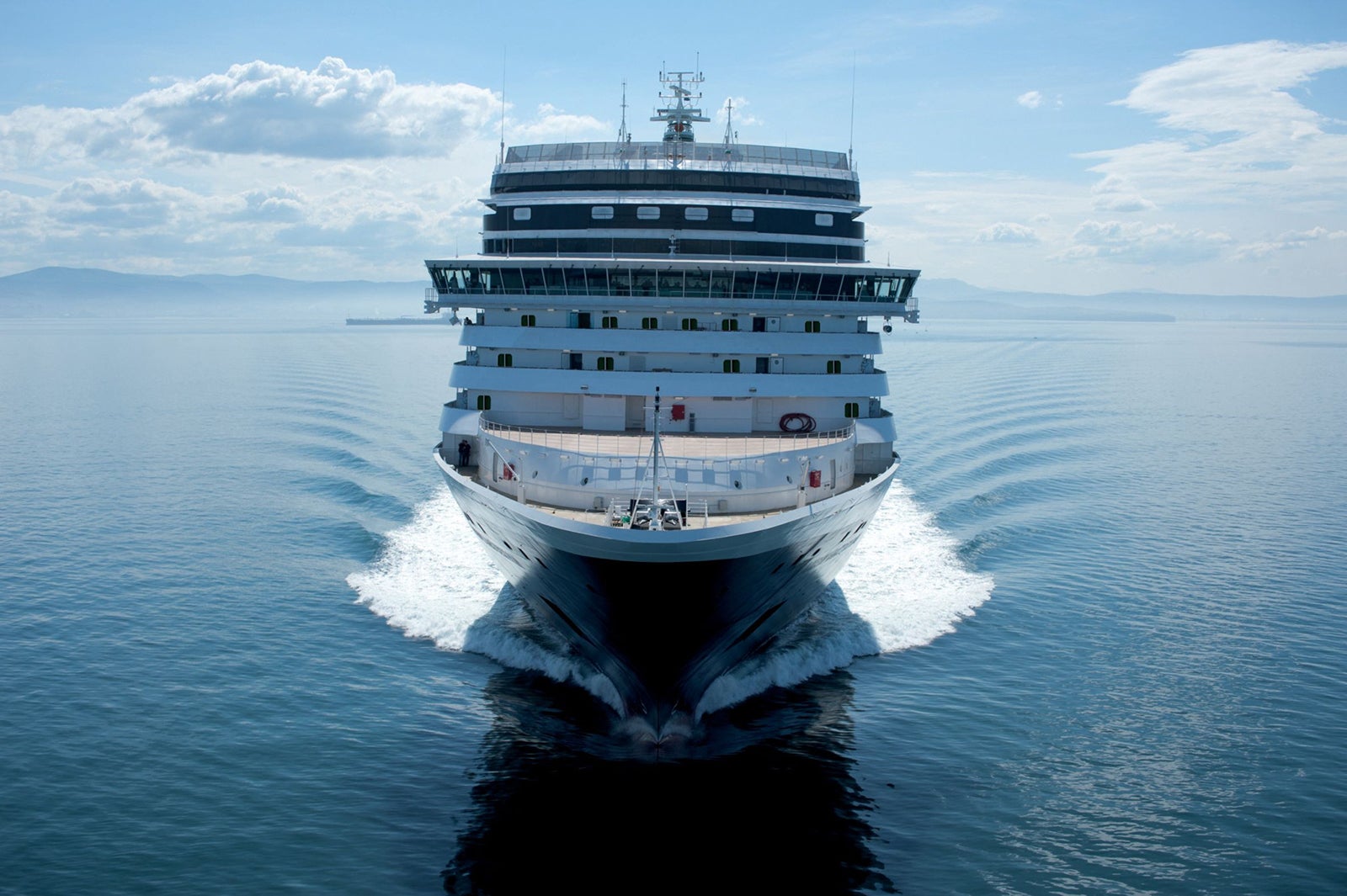 Cruise travel insurance: What it covers and why you need it 3 Cruise ship sailing straight into camera