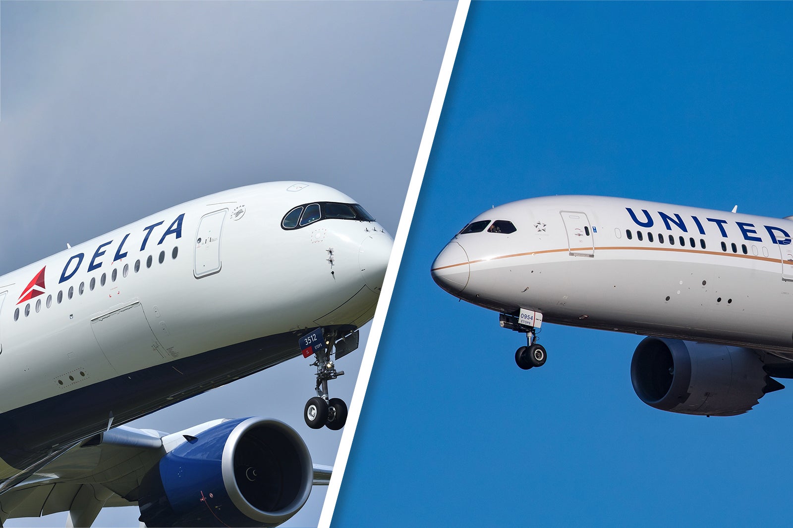 United and Delta planes