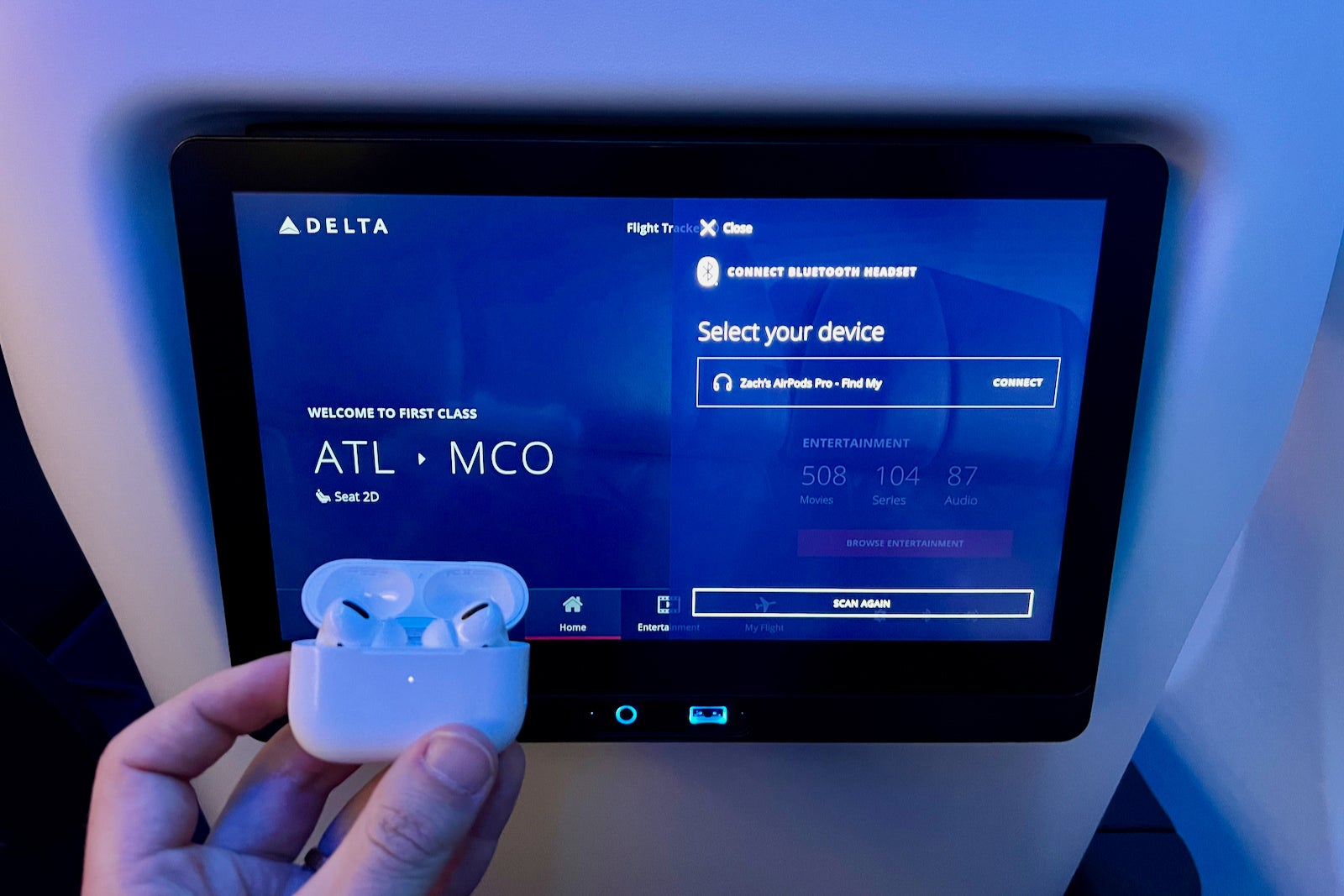 AirFly Pairs Your Wireless Headphones with the In-Flight Entertainment  System