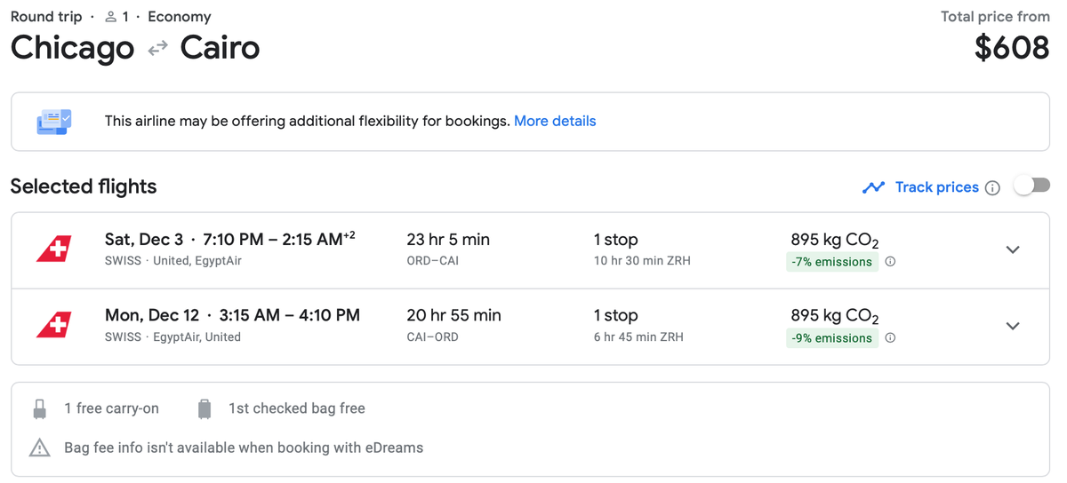 Egypt deal alert Fly to Cairo from Dallas, NYC, Oakland from 567