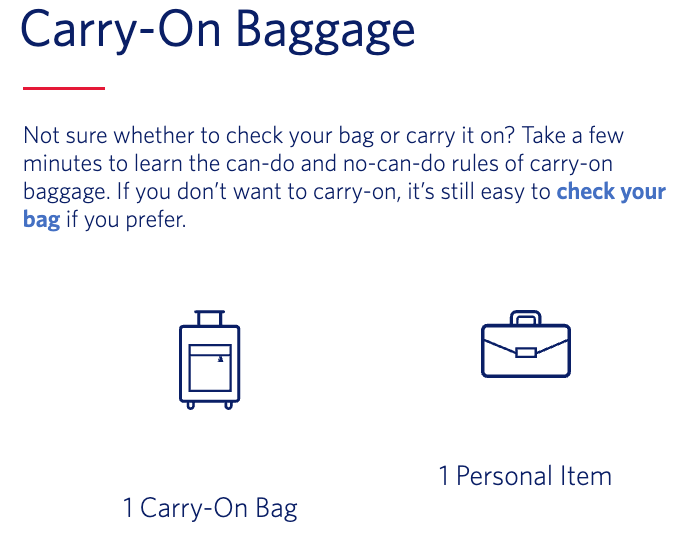 How to tell if your backpack counts as a personal or carryon item