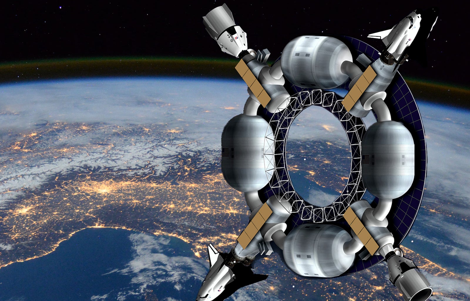 Orbital pioneer express space hotel