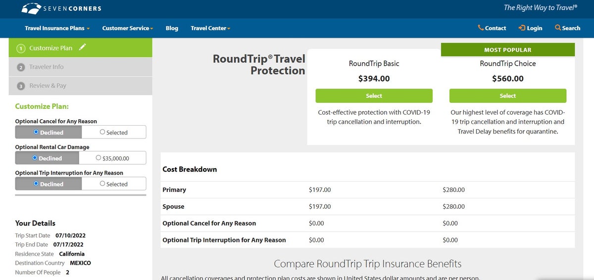 COVID19 specific travel insurance policies for summer vacation The