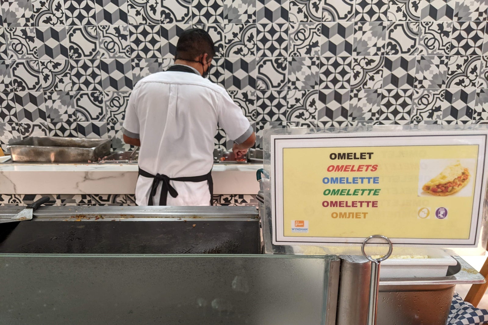 Omelet station