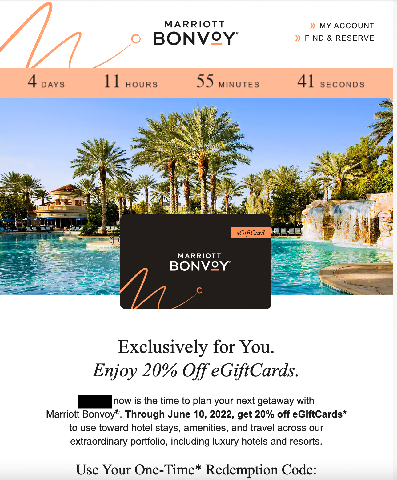 Targeted 20 off Marriott gift cards this week only The Points Guy