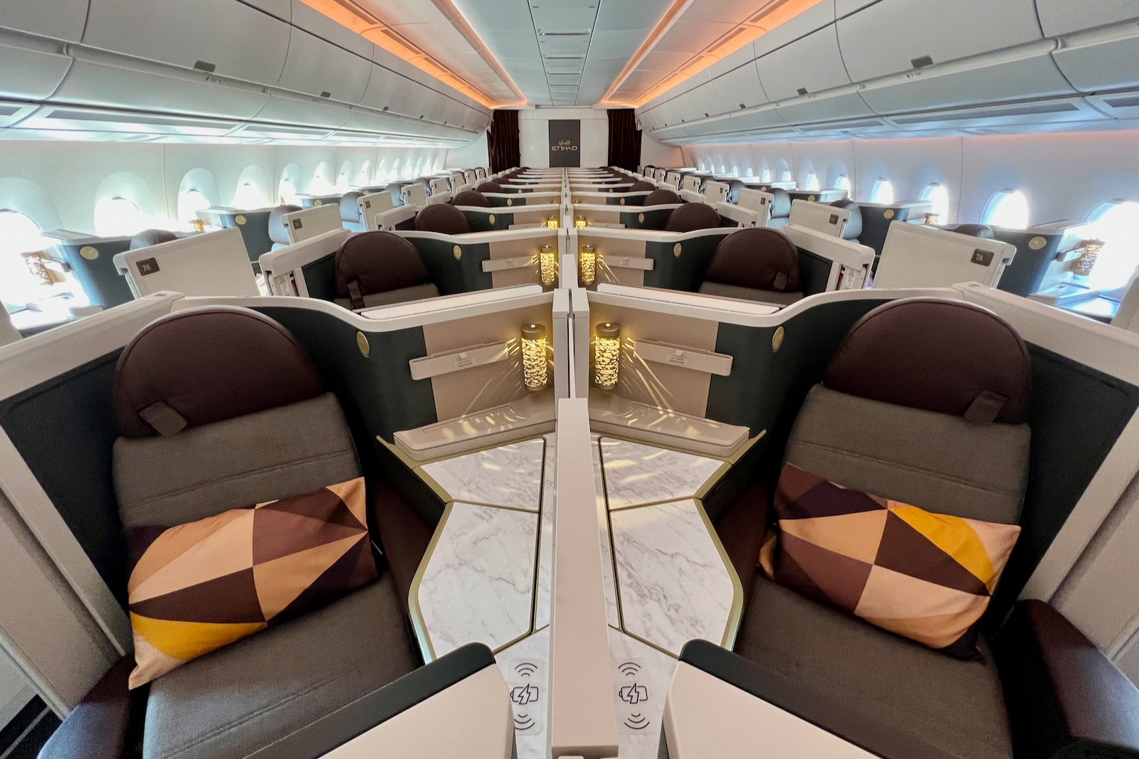 Onboard Etihads 1st Airbus A350 Flight To The Us Featuring A New Business Class Product The 8347