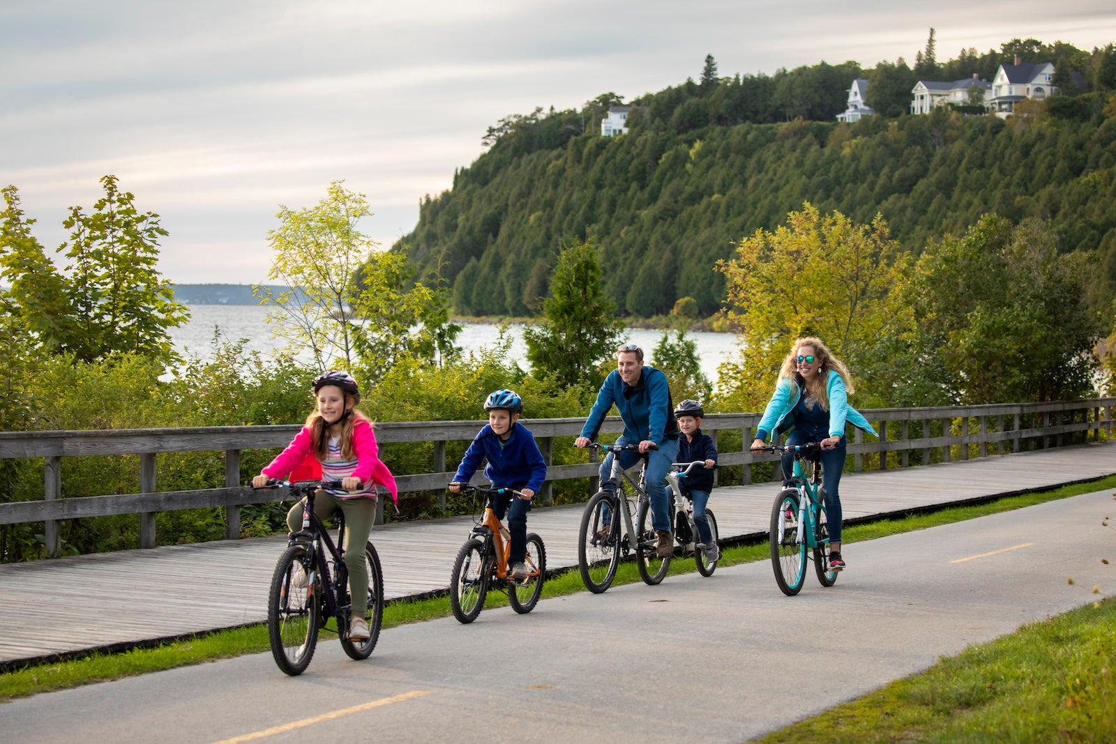 Family bike ride