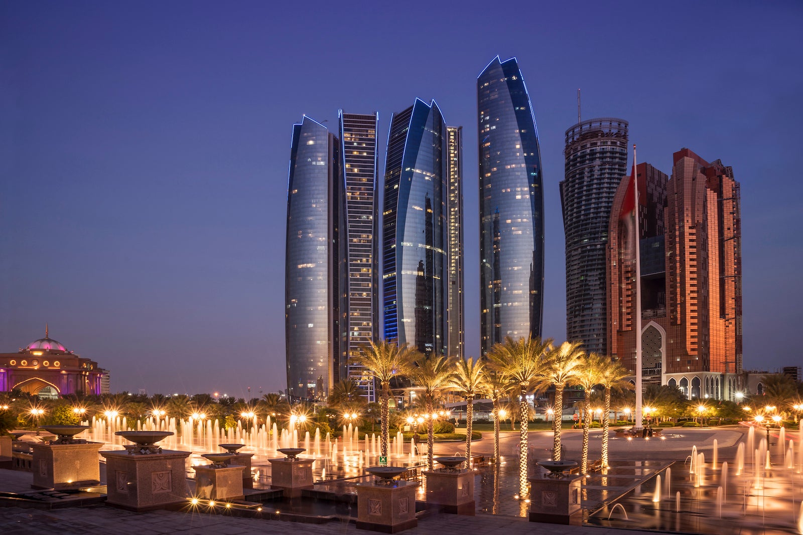 Abu Dhabi, Etihad Towers complex.