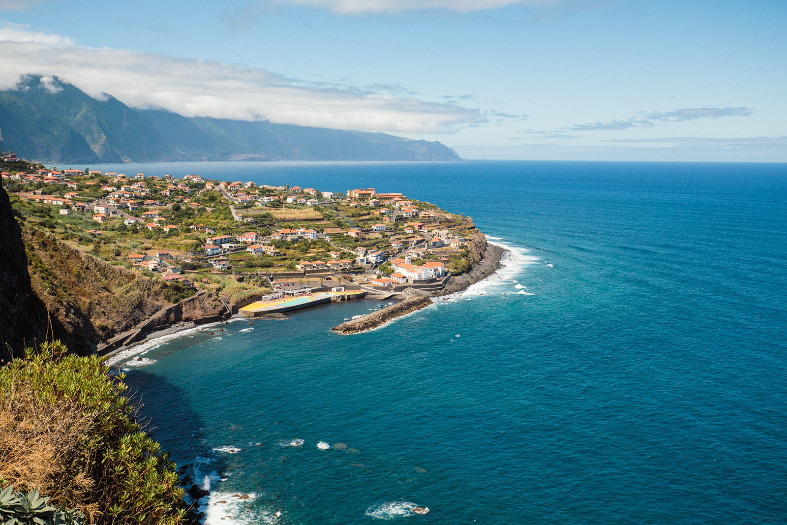 Ponta Delgada on the north coast Madeira Island, Portugal