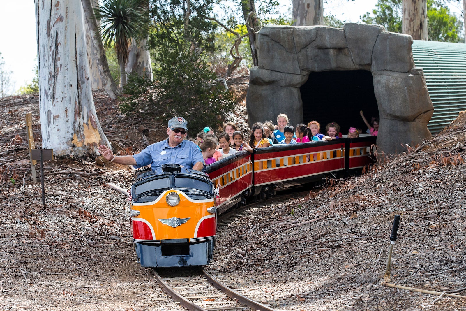 Miniature train at Balboa Park