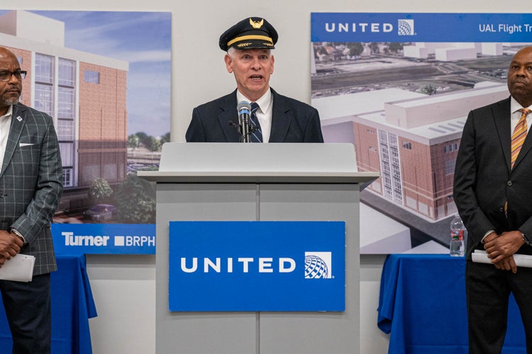 Inside United Airlines' flight training center, which is about to grow