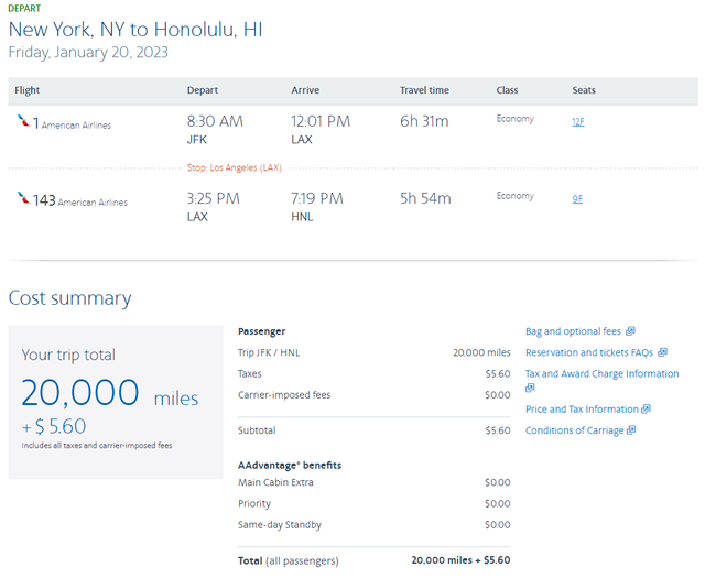 Sweet Spot: American Airlines Off-peak Awards To Hawaii - The Points Guy