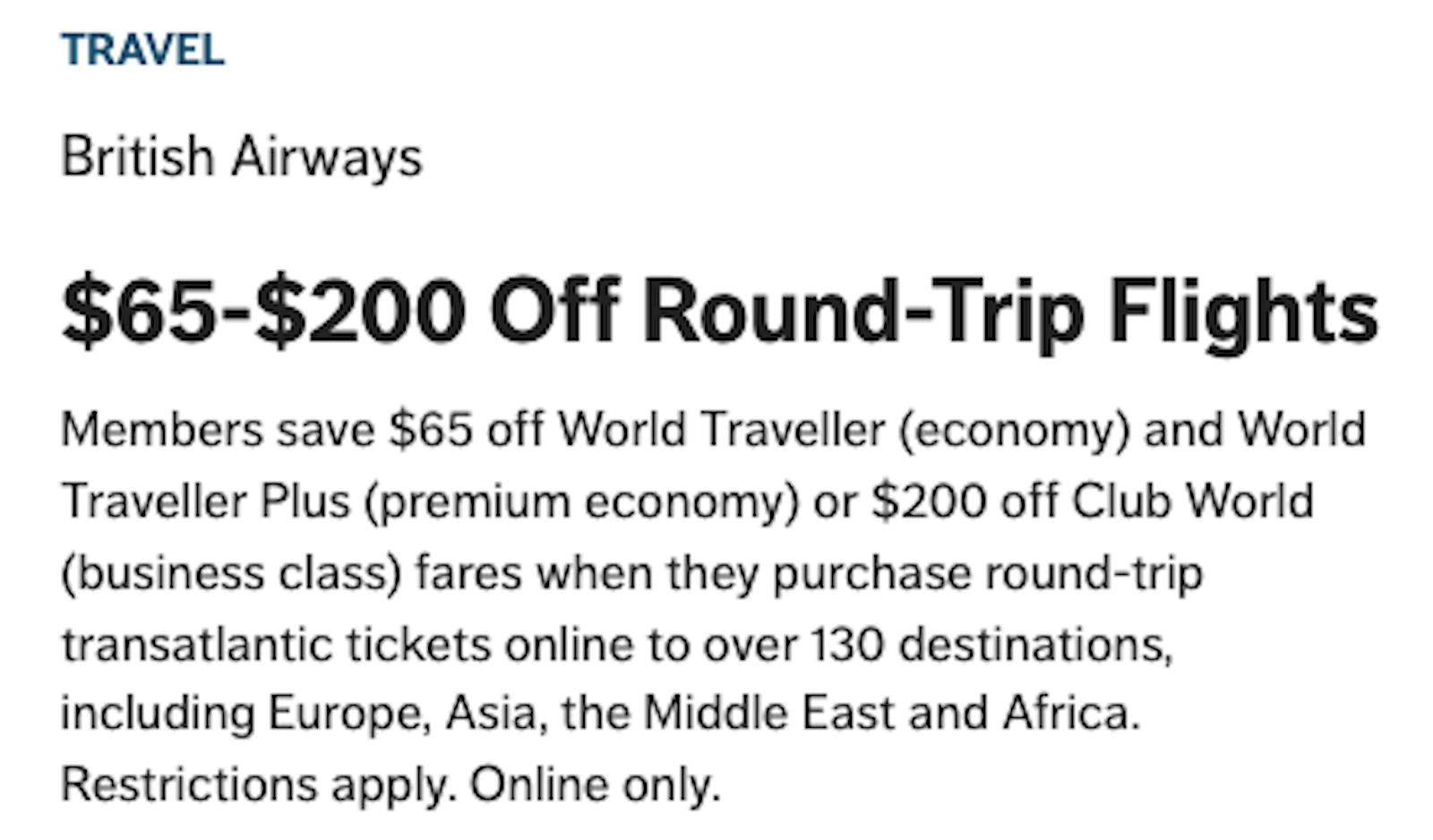 How to save up to 200 plus 10 off British Airways roundtrip flights The Points Guy